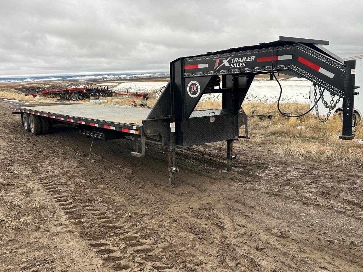 40ft Metal Deck Gooseneck Trailer thumbnail 3
