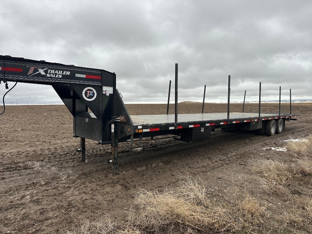 40ft Metal Deck Gooseneck Trailer thumbnail 4