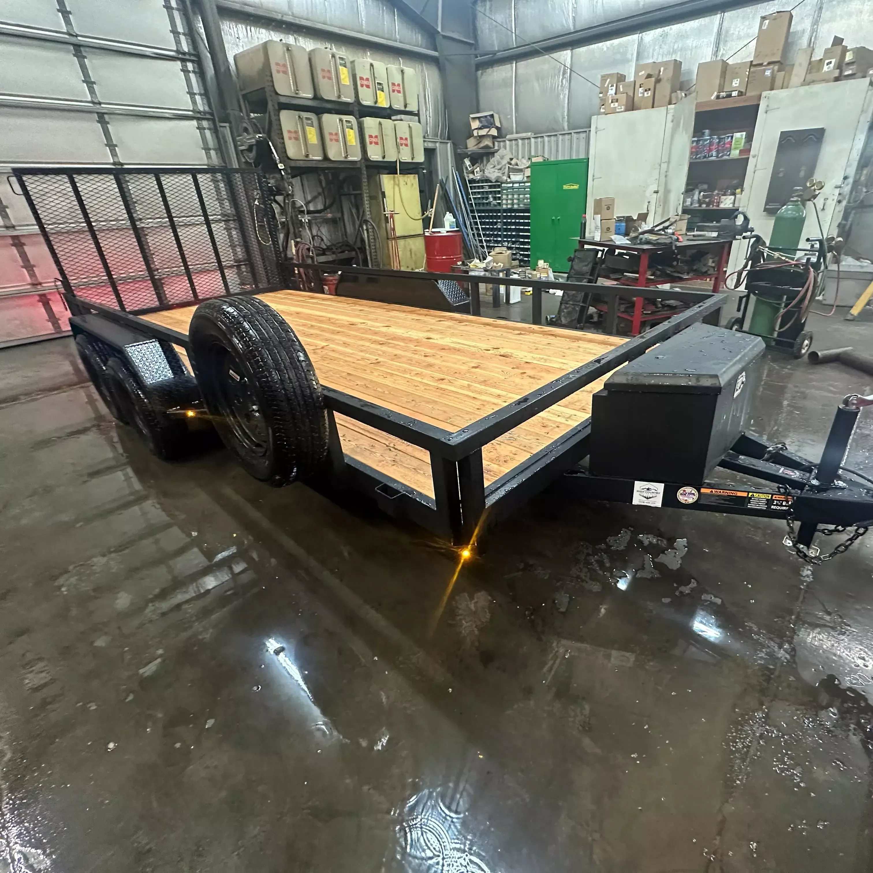Utility trailer rental in Sugar City, Idaho — 7x16 open utility trailer